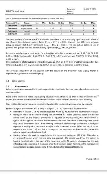 Post-market clinical follow-up study report (PMCF study):  Verification of the efficacy and safety of the medical device JETT PLASMA  Medical II snimek-obrazovky-4-4-2025-93116.jpeg