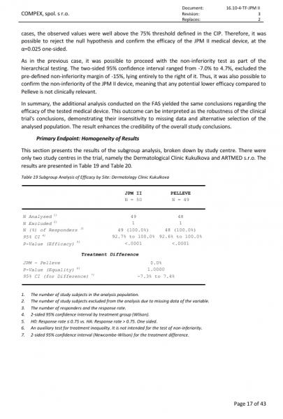 Post-market clinical follow-up study report (PMCF study):  Verification of the efficacy and safety of the medical device JETT PLASMA  Medical II snimek-obrazovky-4-4-2025-93215.jpeg